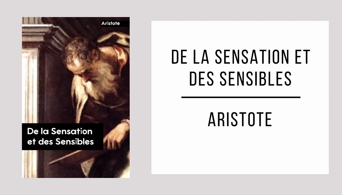 De la sensation et des sensibles autor Aristote
