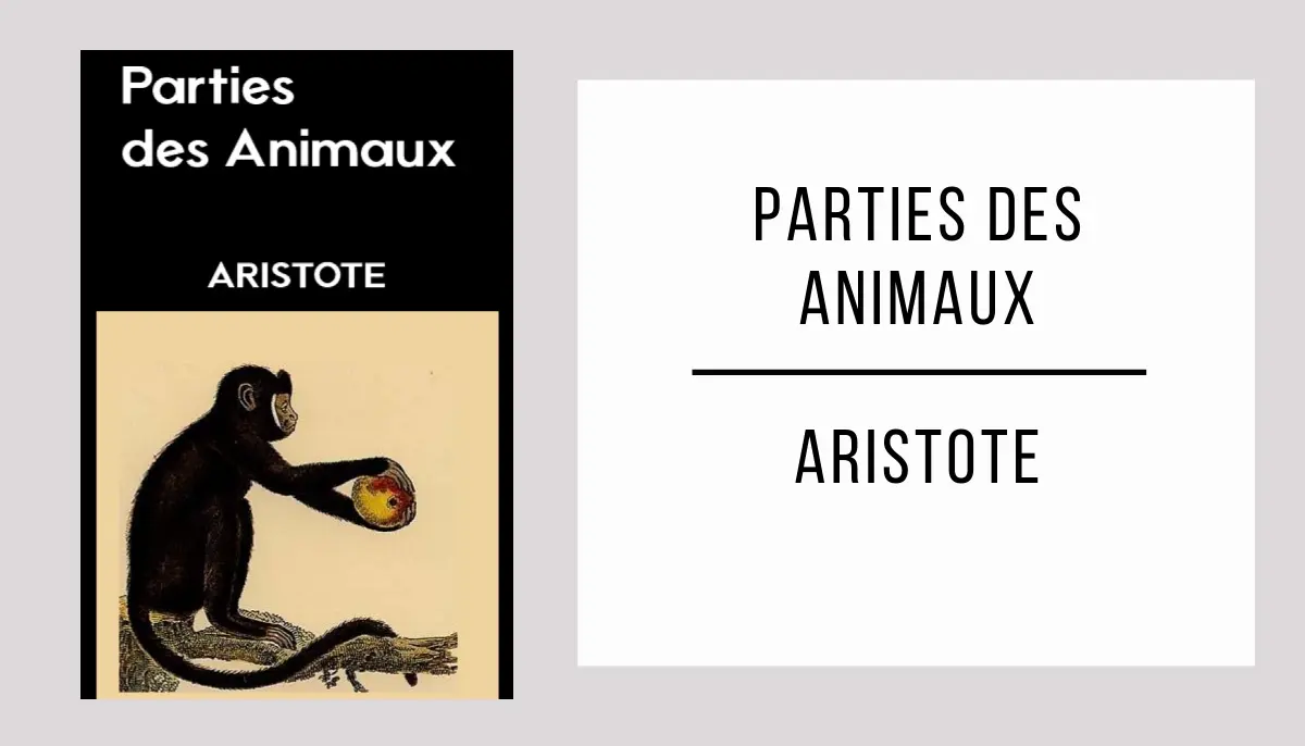 Parties des Animaux autor Aristote