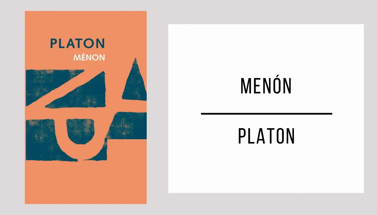 Menón autor Platon