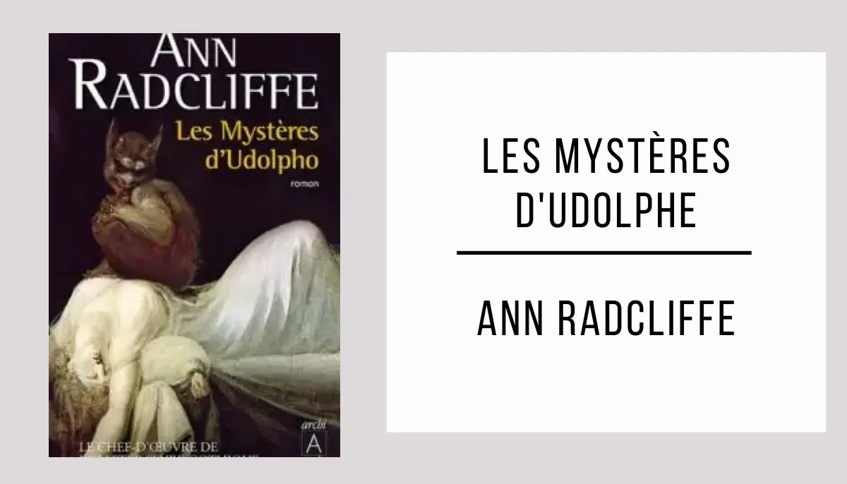 Les Mystères d'Udolphe autor Ann Radcliffe